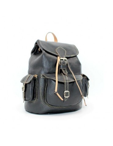 Backpack in real natural leather