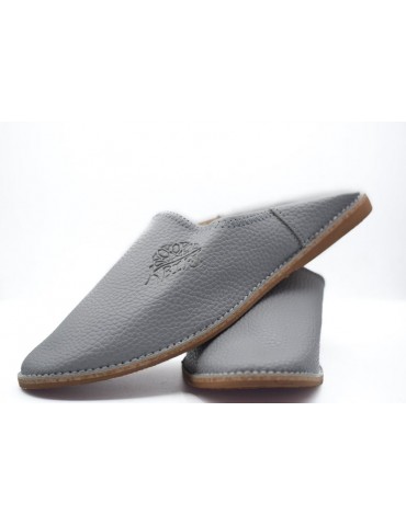 Ballerine pour Homme en cuir Gris