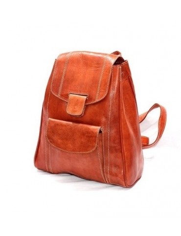 High-end natural leather backpack