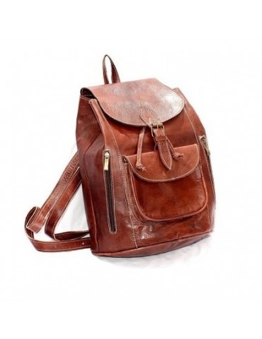 High-end natural leather backpack